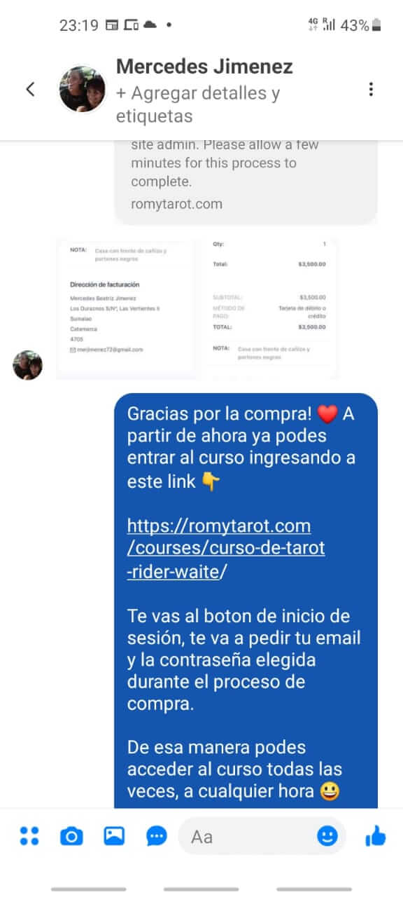 testimonio compra