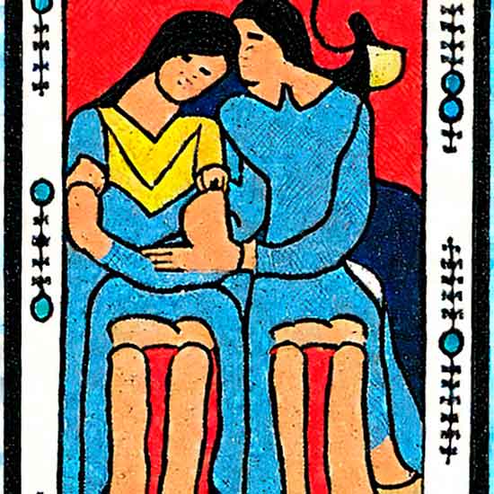 carta los enamorados tarot marsella