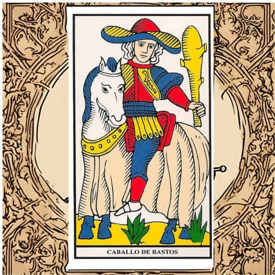 caballo de bastos tarot marsella 